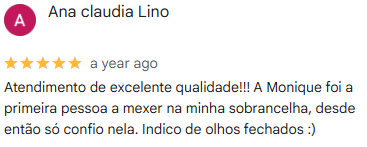 Depoimento de Cliente Satisfeita